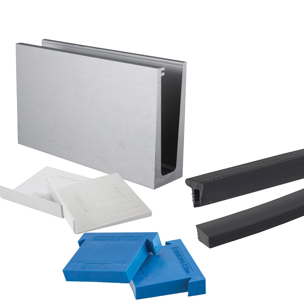 Slim-Loc Kit 2.5m to Suit 12-12.76mm Glass Base Fix