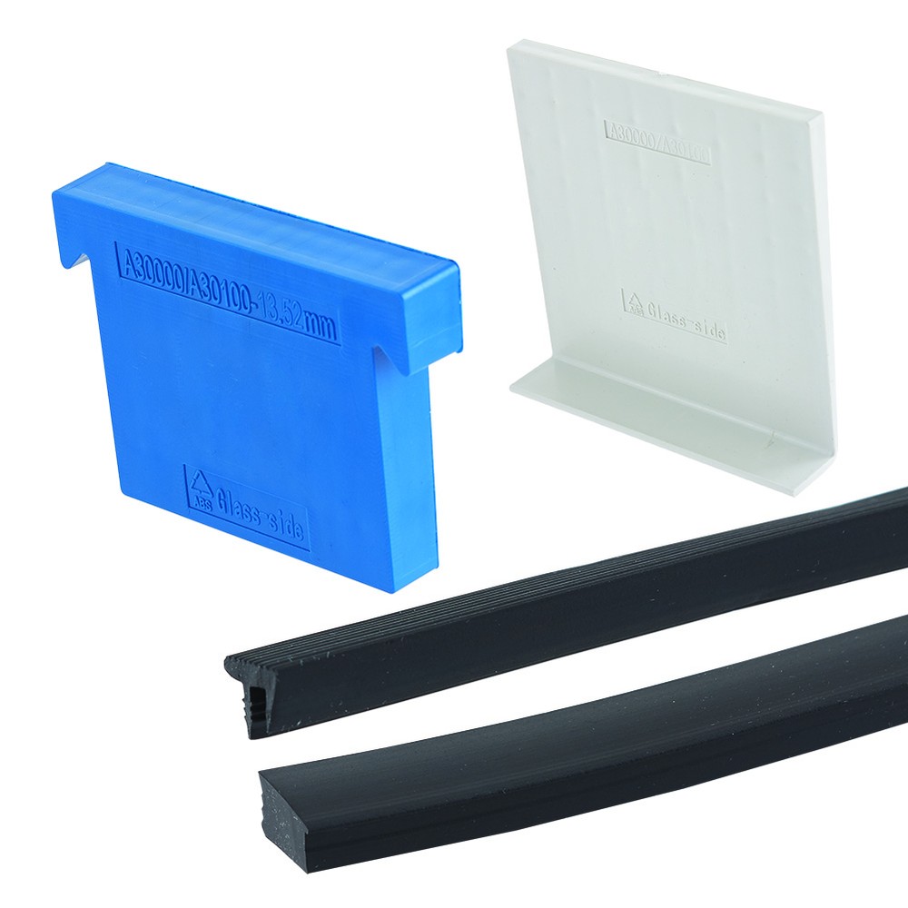 Gasket set for 17.50mm Glass - Slim Includes Rubbers & Wedges for 2.5m Lgth