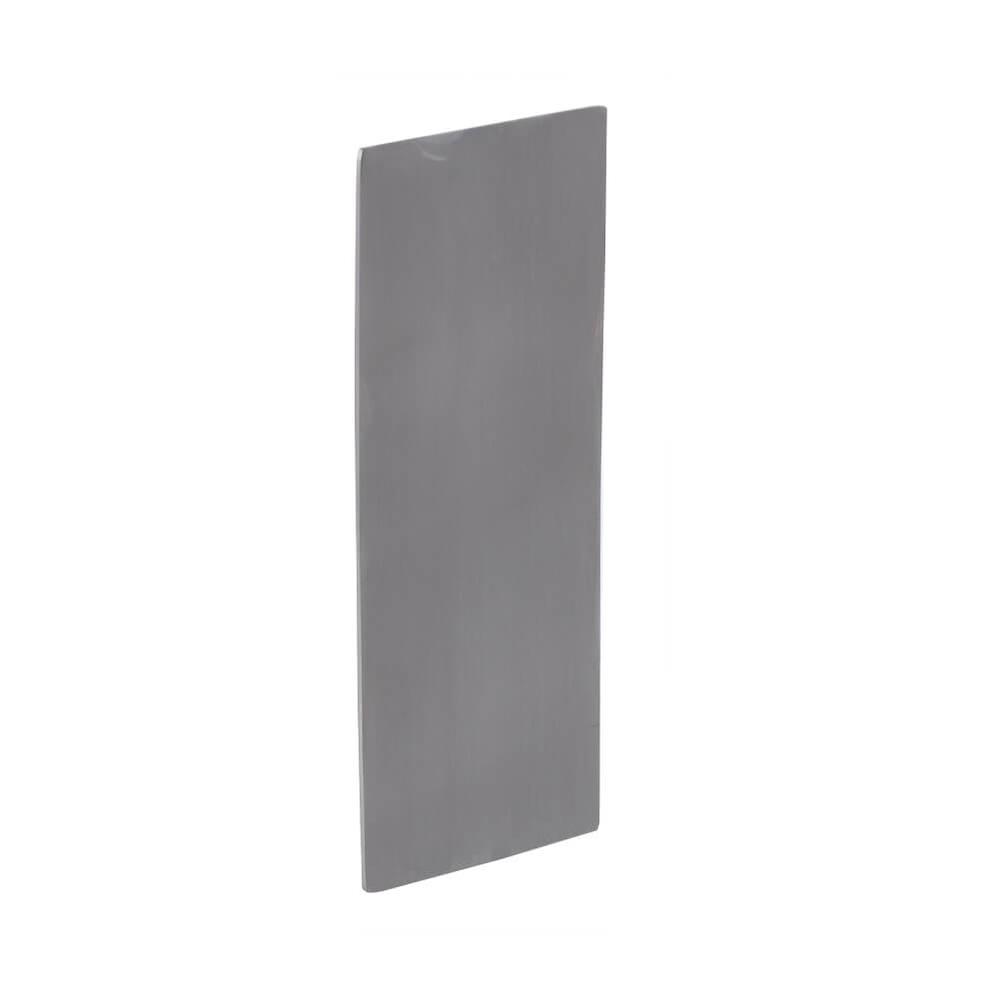 Aluminium End Cap for Underside Cladding For Base Fix Channel (Satin, Anodised) - F H Brundle