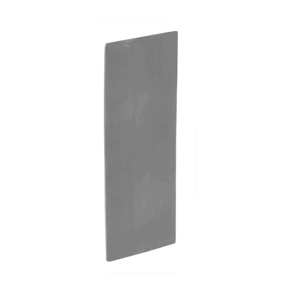 Aluminium End Cap for Underside Cladding For Base Fix Channel (Satin, Anodised)