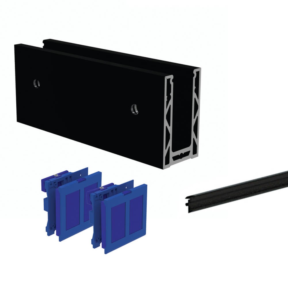 Duo Channel Kit 2.5m to Suit 20.76 - 21. Side Fix PPC Black Finish