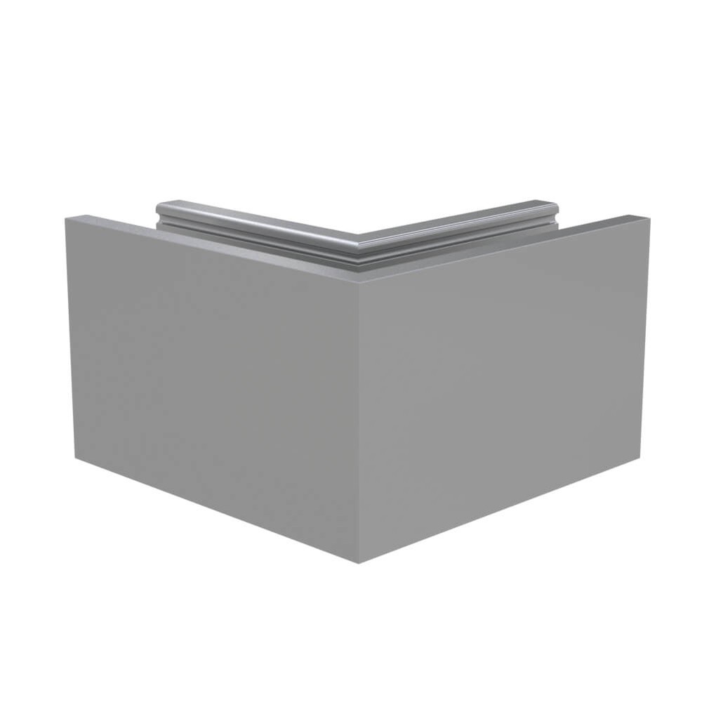 External Corner for Adjustable Aluminium Base Fix (Satin Anodised)
