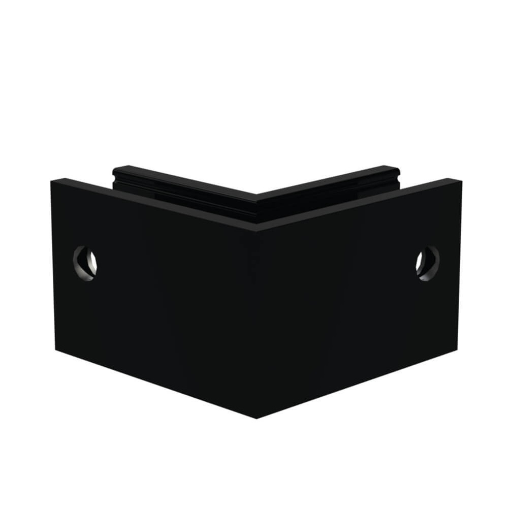 External Corner for Adjustable Aluminium Side Fix (PPC Black)