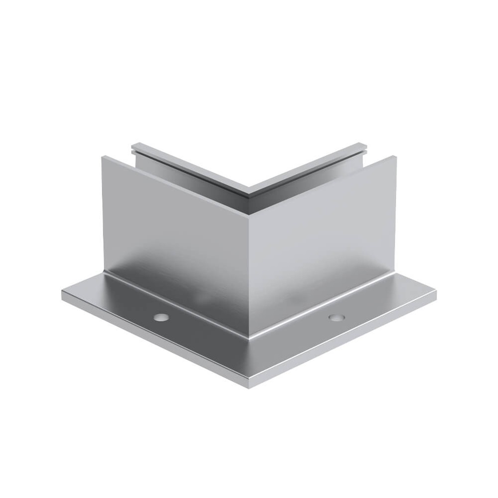 Pro-F Base Fit Internal Corner Anodised Aluminium 230mm Legs