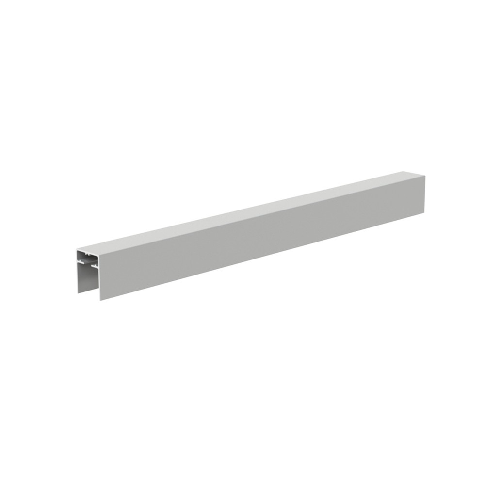 Aluminium 26.4x34mm U Channel 24 x 24mm Satin Anodised - 2.5m Long