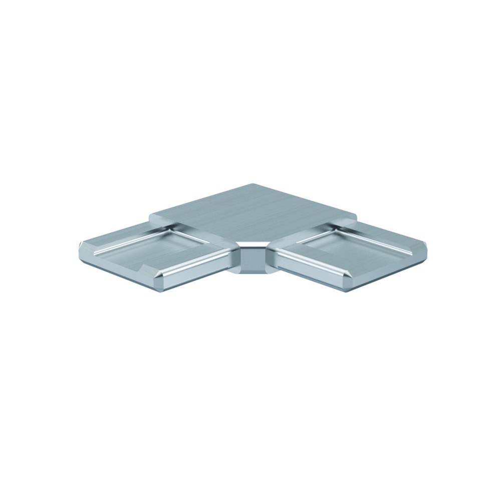Satin polish Stainless steel 316 40 x 10mm square elbow to suit our rectangular handrail system 