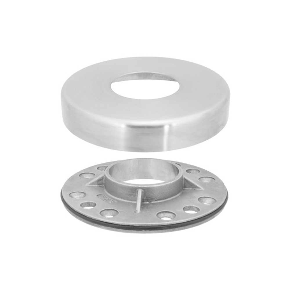 Weld On Round Base C/W O Ring & Cover 42.4mm Fix