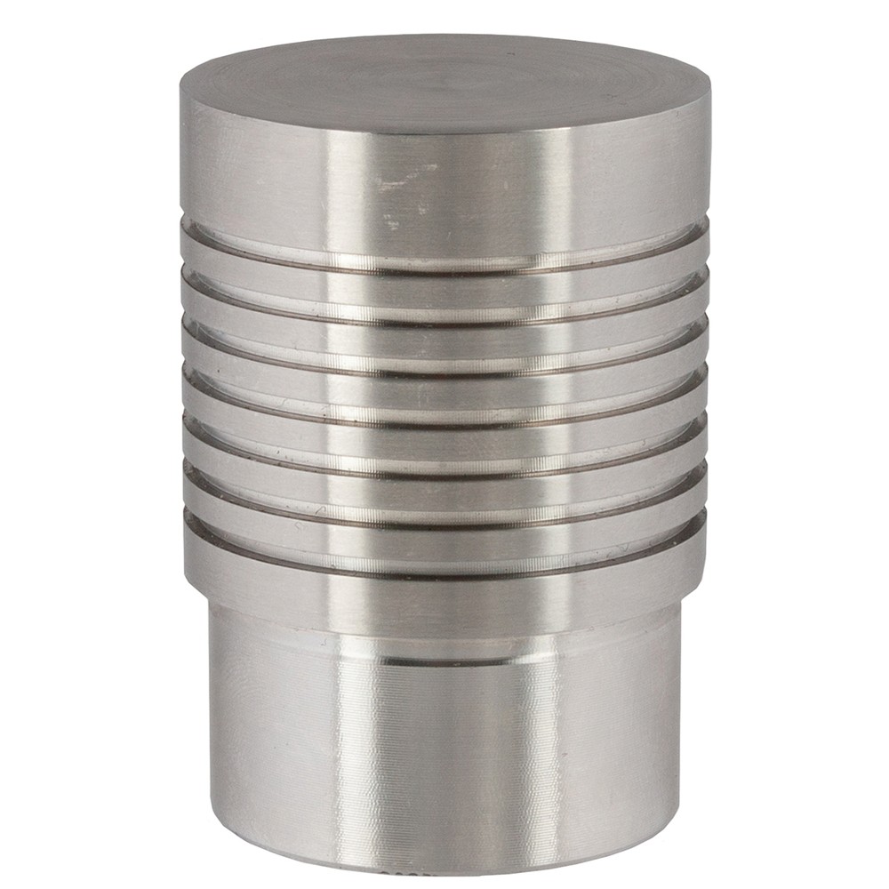 7 Groove End Cap Flat Top 316 Satin Glue Fit 48.3mm Fix