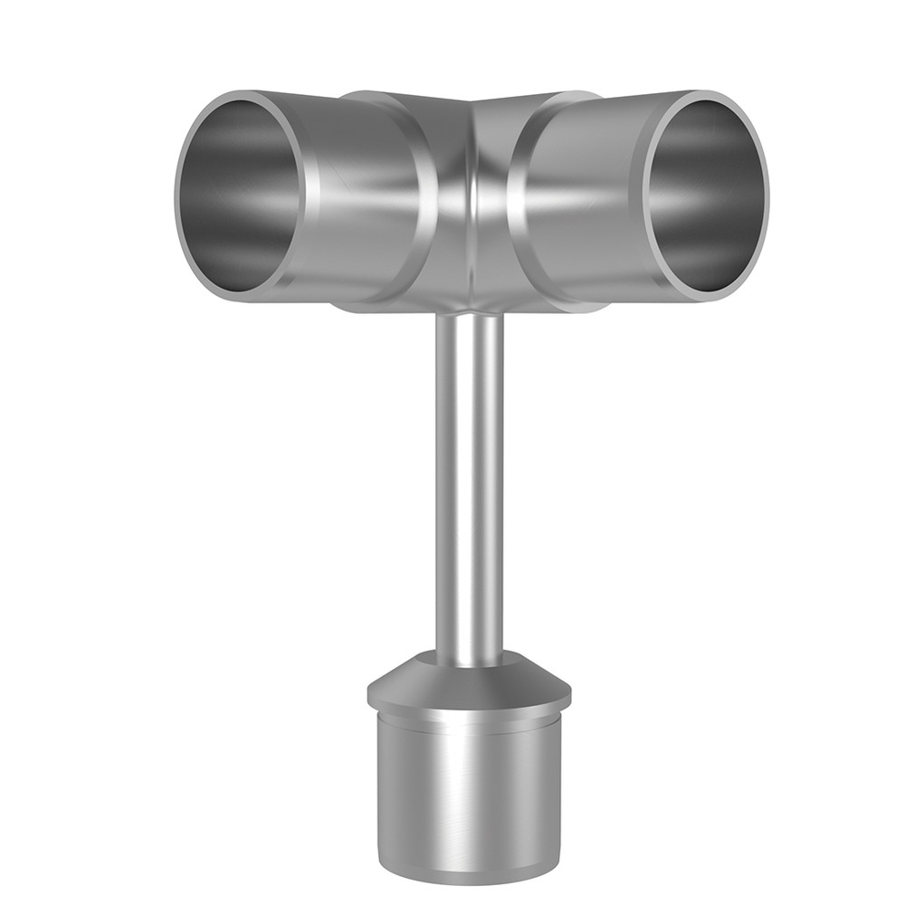 Handrail Bracket with 90 degree End 316 Grade 48.3mm Fix