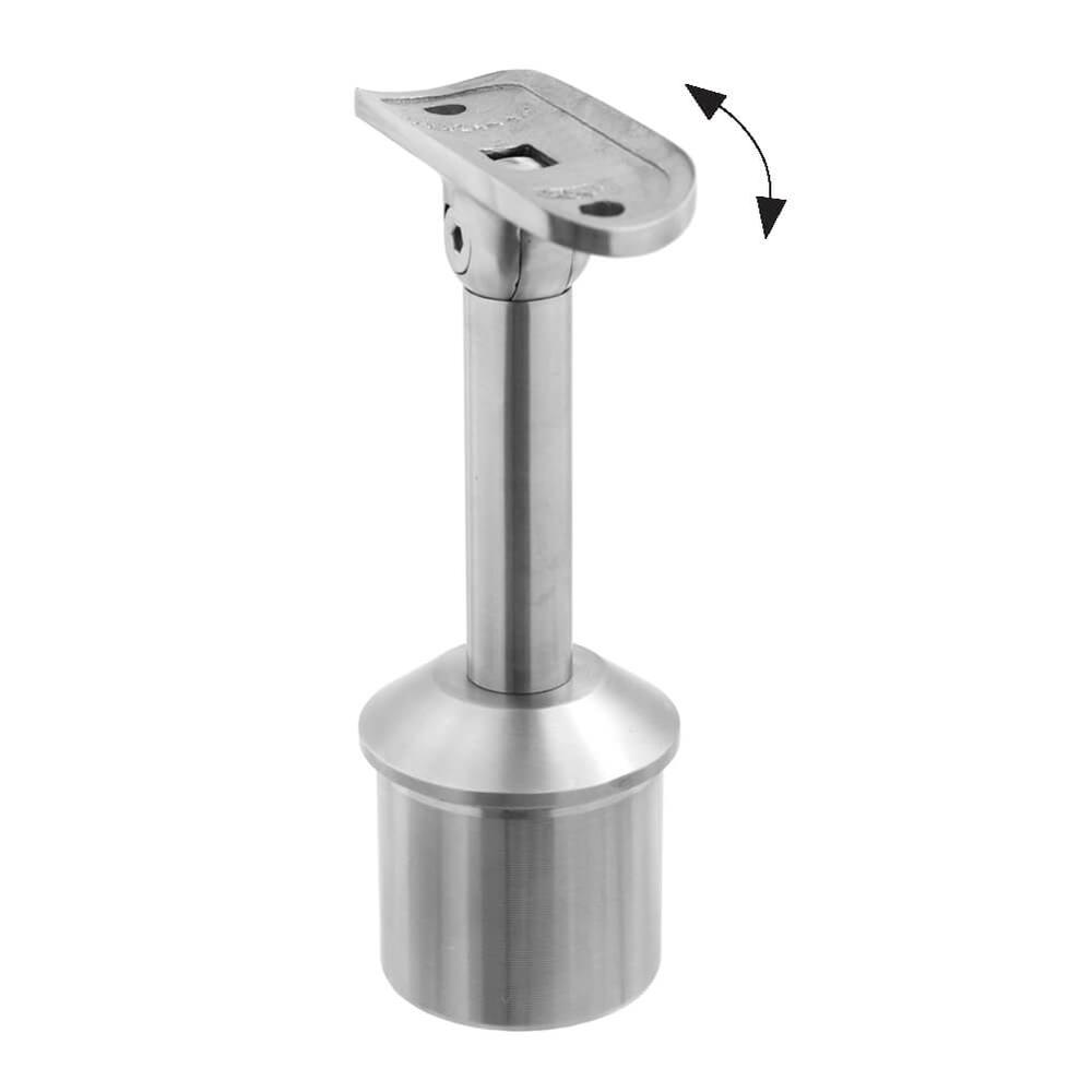 Handrail Saddle Bracket 42.4mm Fix Mounting Adjustable Spigot - F H Brundle