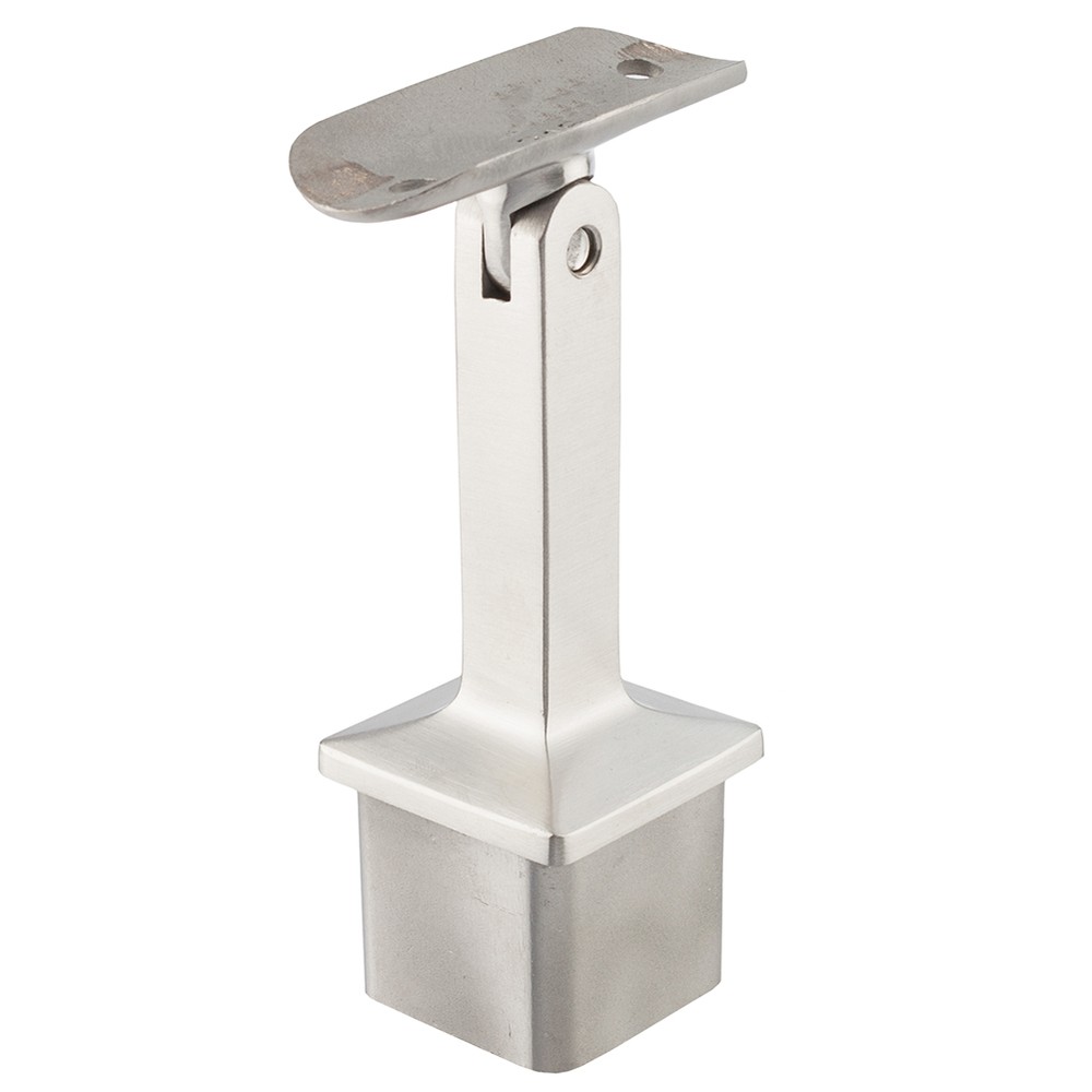 Adjustable Handrail Support - Square 40 x 40mm Box - 316 stainless steel