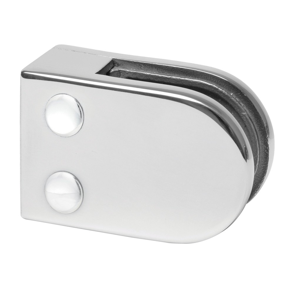 316 Mirror Glass clamp for 8mm for flat sections
