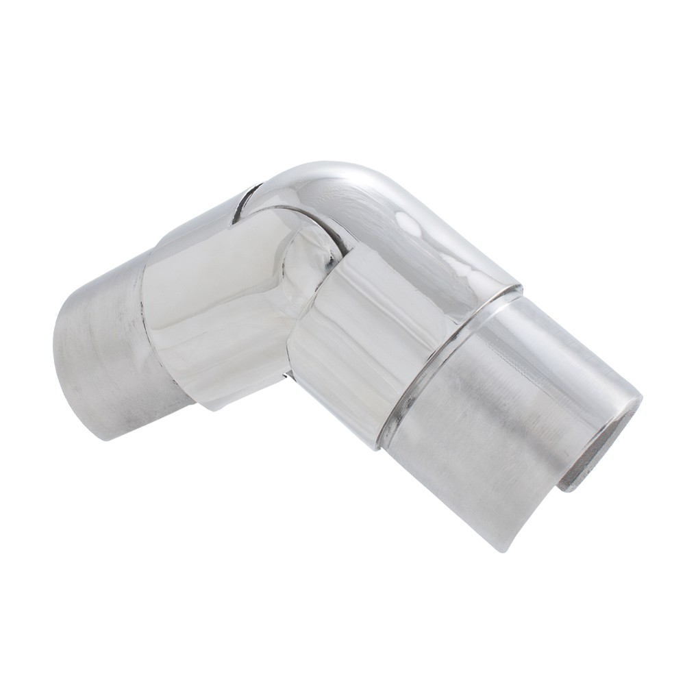 Adjustable Connector - Downwards For Split Tube 48.3mm Fix - Mirror