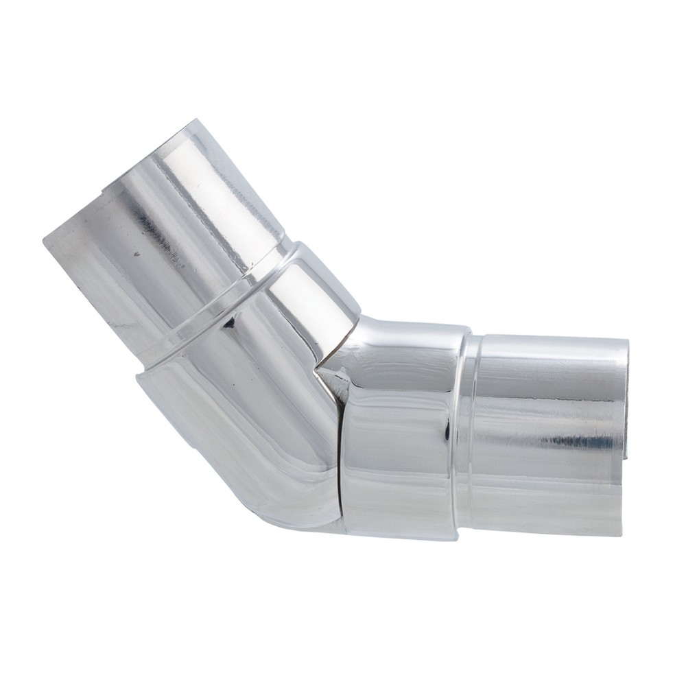 Adjustable Connector - Upwards S/S 316 For Split Tube 42.4mm Fix - Mirror