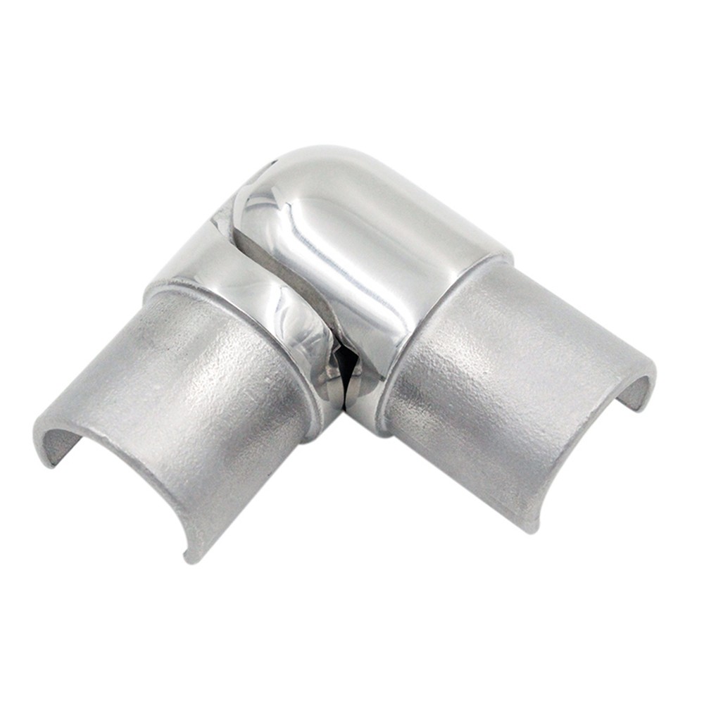 Adjustable Corner - Horizontal Stainless steel 316 Fits 25mm Dia. split tube