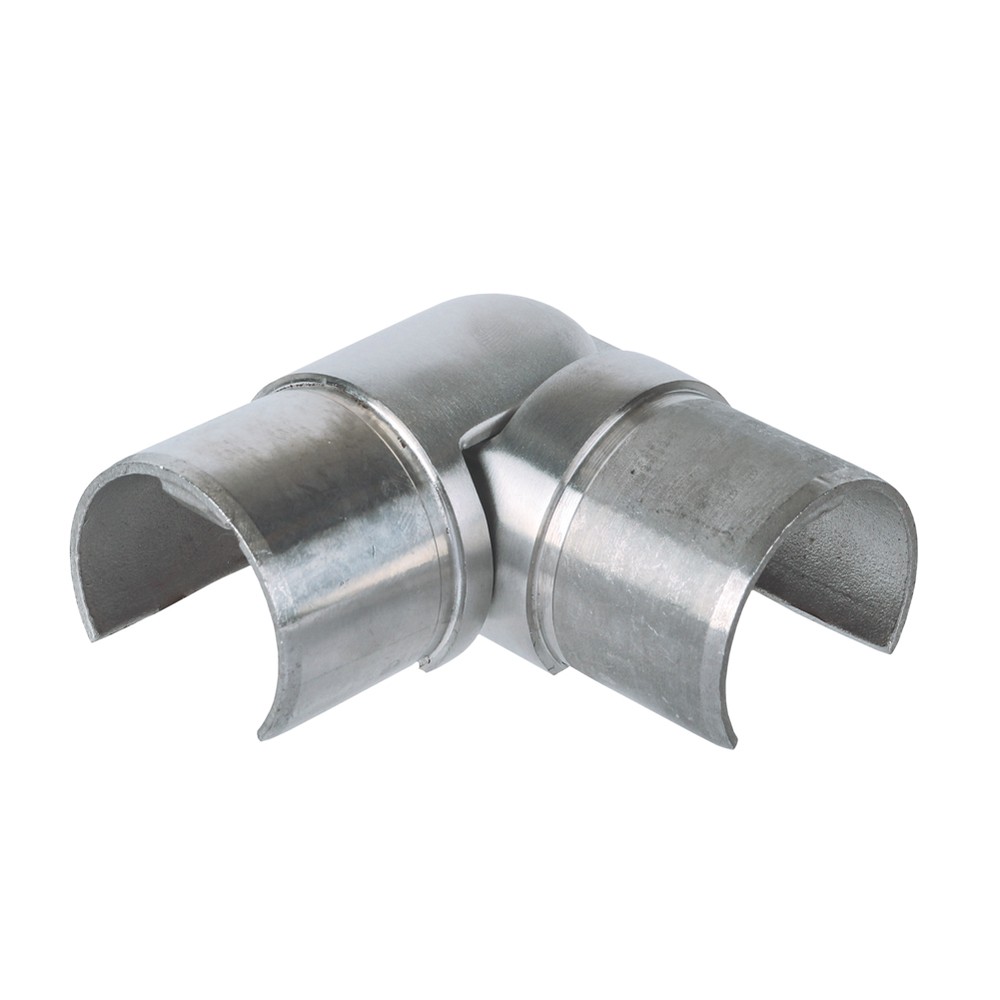 Adjustable Corner - Horizontal S/S 316 Fits 42.4mm Dia. split tube