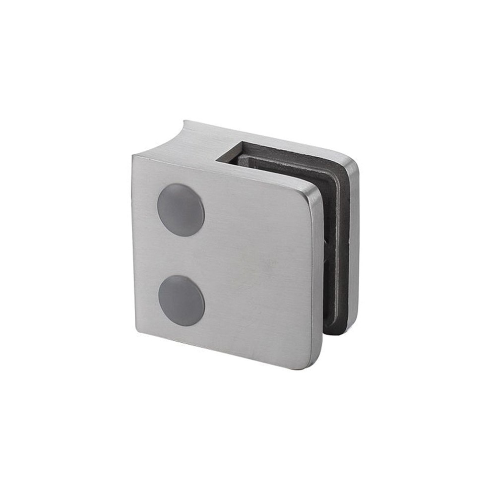 316 Small Square Glass Clamp for 6mm for 42.4mm tube
