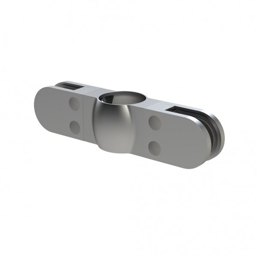 Sleeve Fit Mid Bracket with Glass Clamp For 10mm Glass 48.3mm - Stainless 316