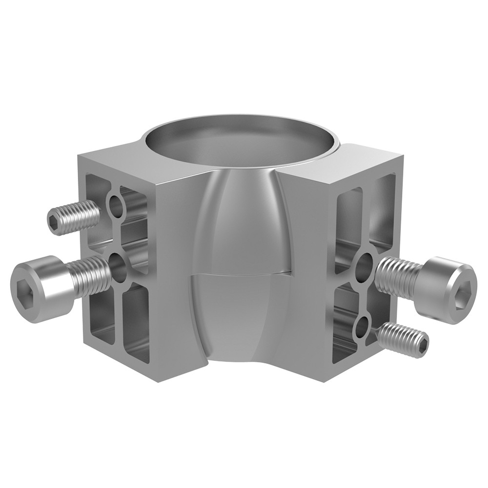 Adjustable Corner Sliding Clamp Adaptor Corner Bracket 42.4mm - Stainless 316