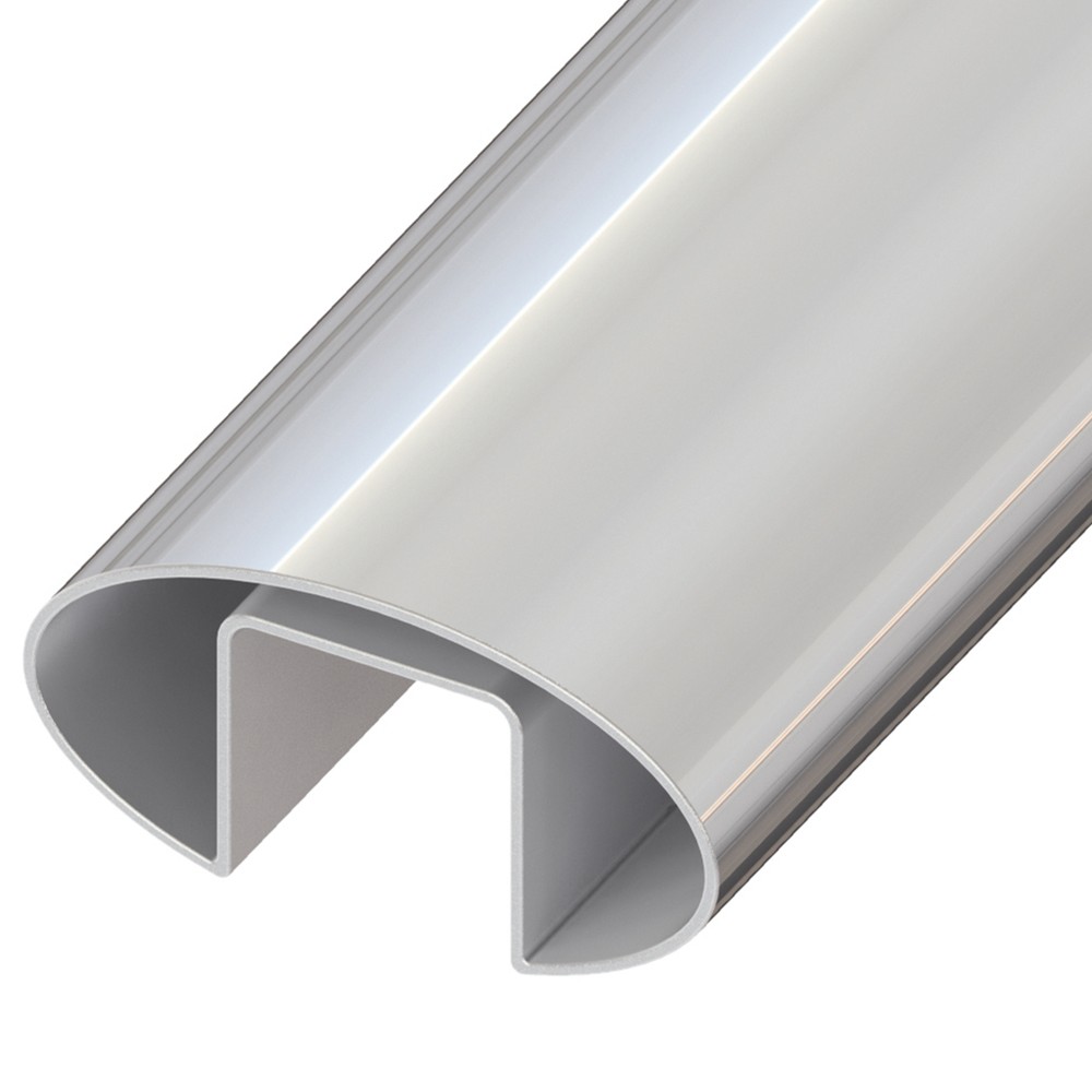 60 x 30mm Oval Handrail suits 10-21.5mm 6.0M length Stainless 316