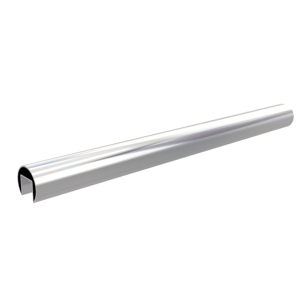 Stainless Steel Mirror Polish Split Tube 48.3mm Diameter x 5.8m Long