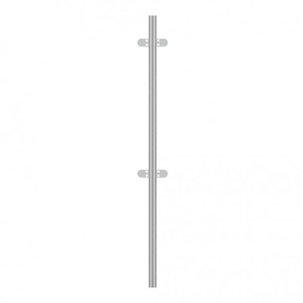 42.4mm Mid Rail for Concrete In Fixing 4 x Clamps, Without Top, 1500mm High