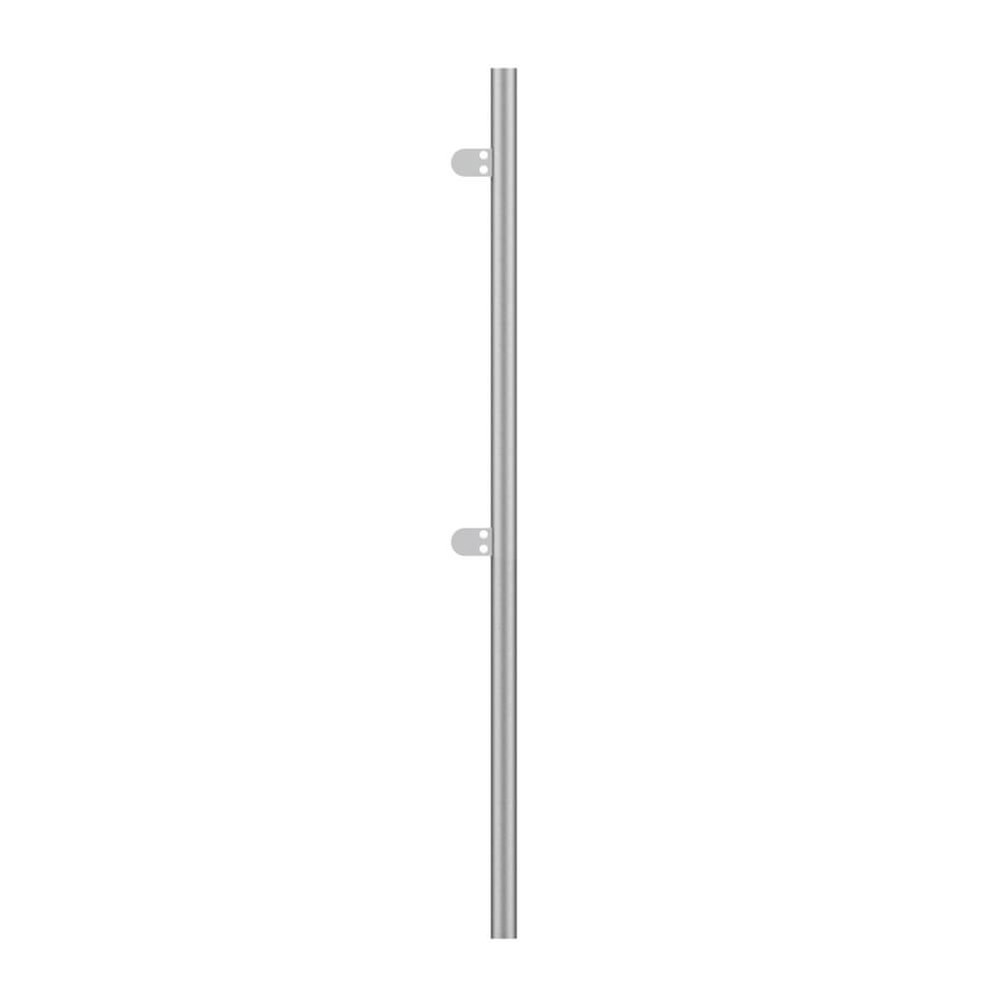 42.4mm End Rail for Concrete-In Fix 2 x Clamps, Without Top, 1378mm High