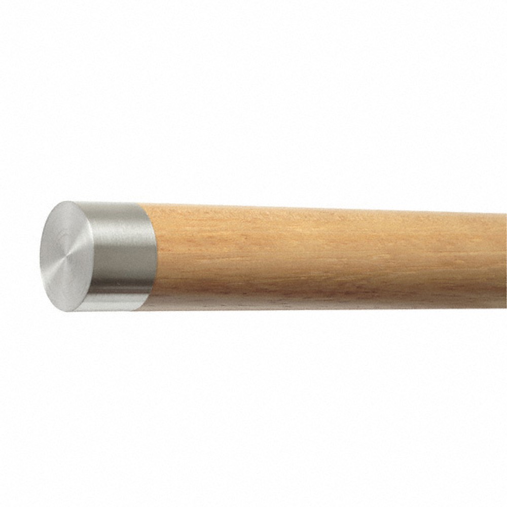 End Cap Flat Wood Fitting 45mm Dia 304S/S (Incl. Plastic Supports)