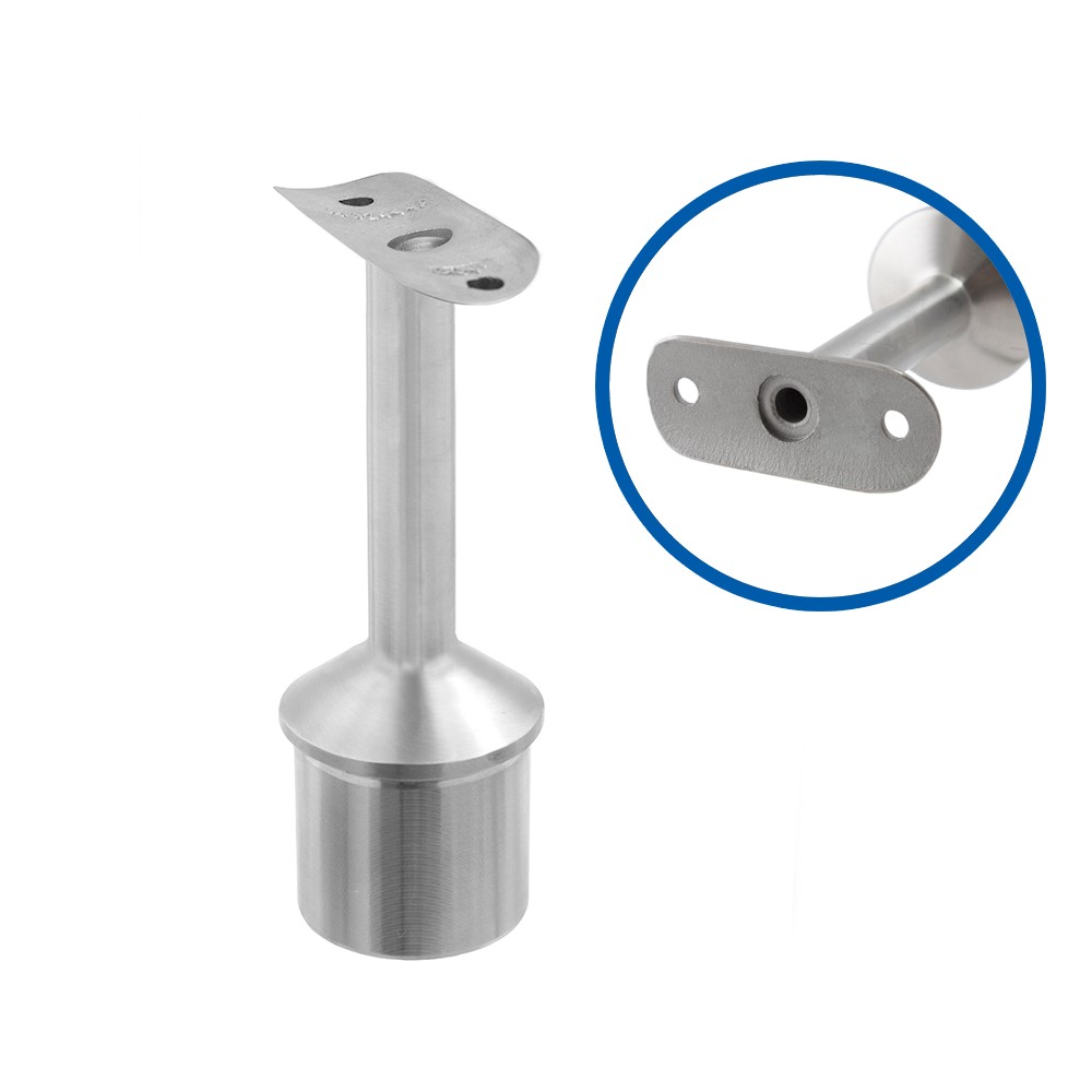 Handrail Saddle - With Cable Hole For 42.4mm Tube - S/S 316