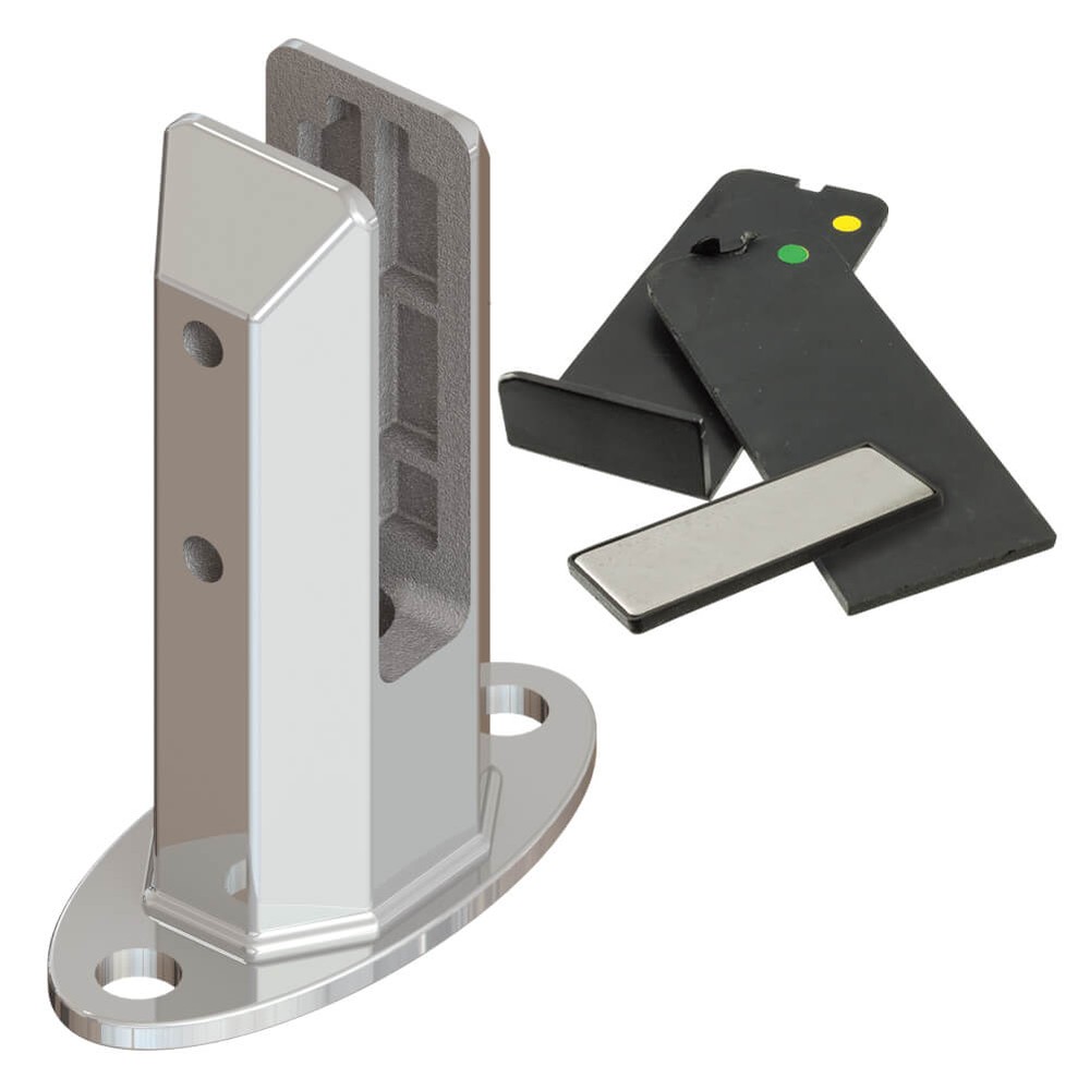 Glass Spigot Base Fix 10 - 21.52mm Glass Square Model Duplex 2205
