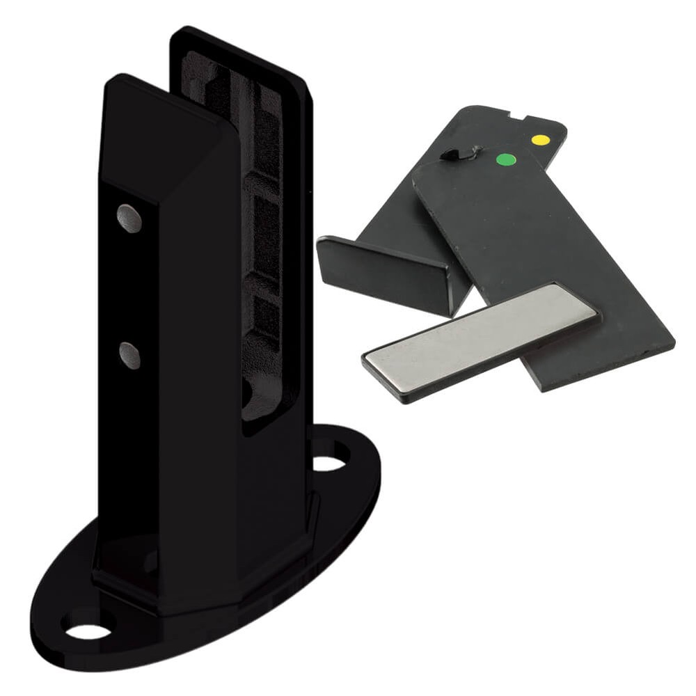 Glass Spigot Base Fix 10 - 21.52mm Glass Square Model Duplex 2205 (PPC Black)
