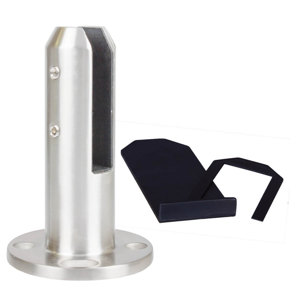 Glass Spigot Base Fix 12 - 15mm Glass Round Model Duplex 2205 stainless