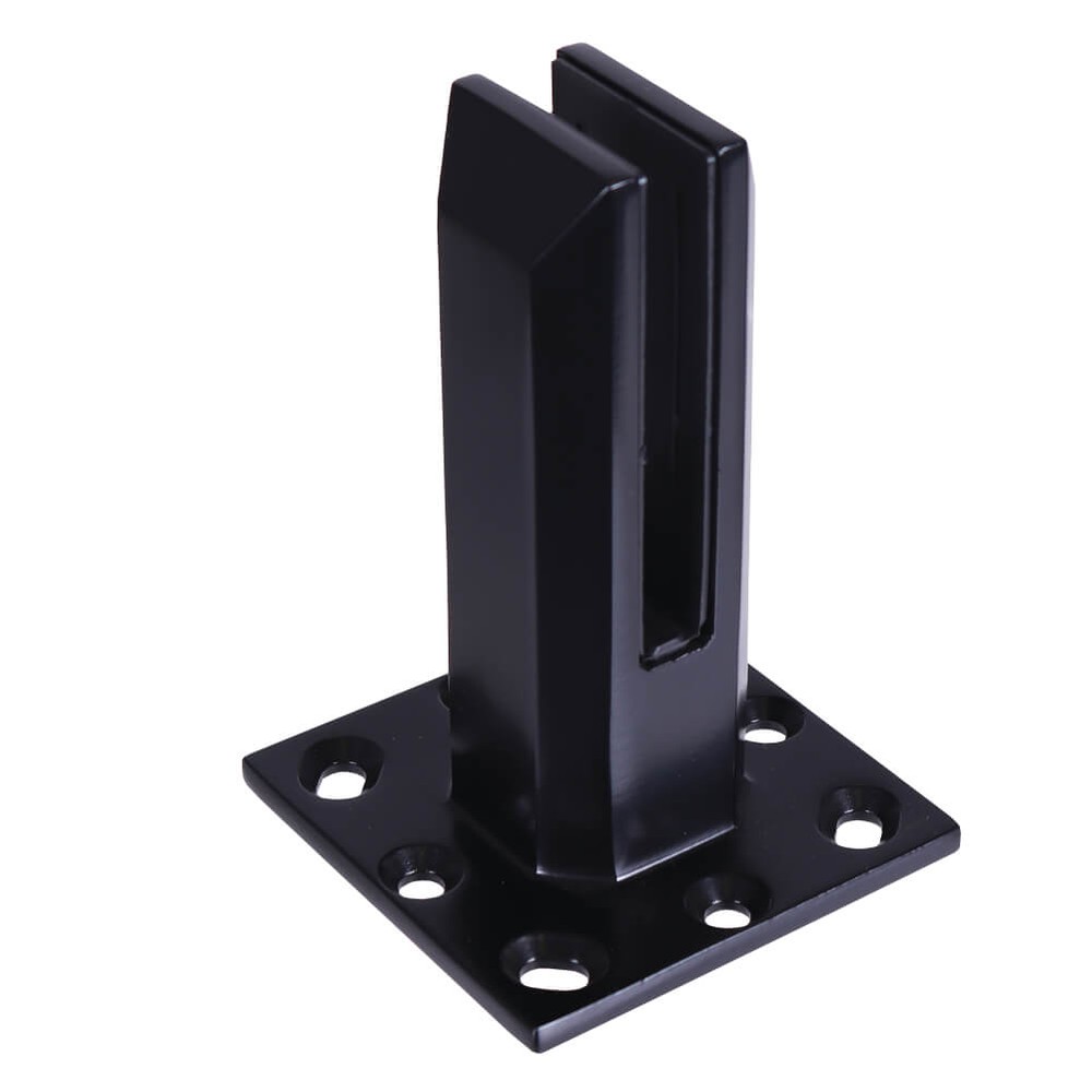 Glass Spigot Base Fix 12mm Glass Duplex 2205 PPC Matt Black