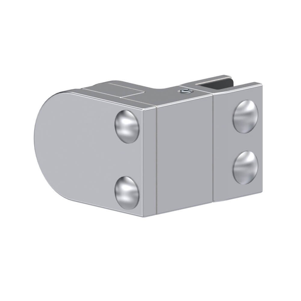 Round Single Clamp for Ends - 10mm Glass Offset for 10-12mm Bar Duplex 2205