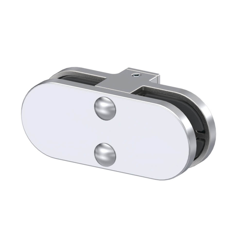 Round Mid Clamp 180 Deg. For 10mm Glass Offset for Square Post Duplex 2205