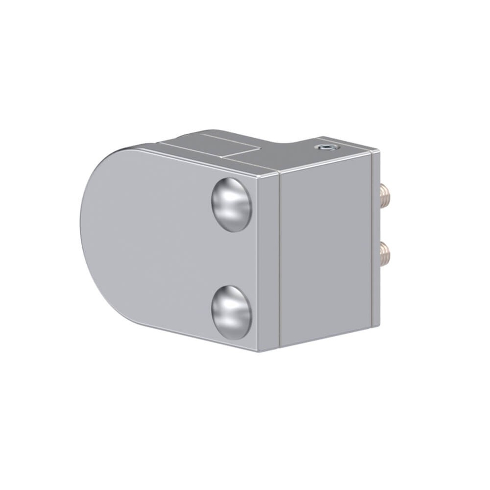 Round Single Clamp for Ends - 10mm Glass Offset for Square Post Duplex 2205