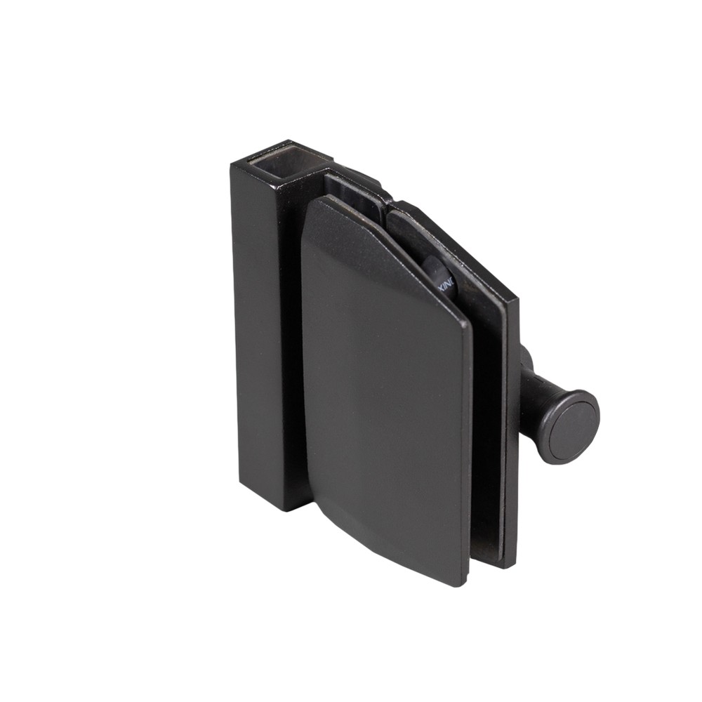 Premium Latch - 90 Deg - Glass to Glass - 2205 Duplex - PPC Black Finish