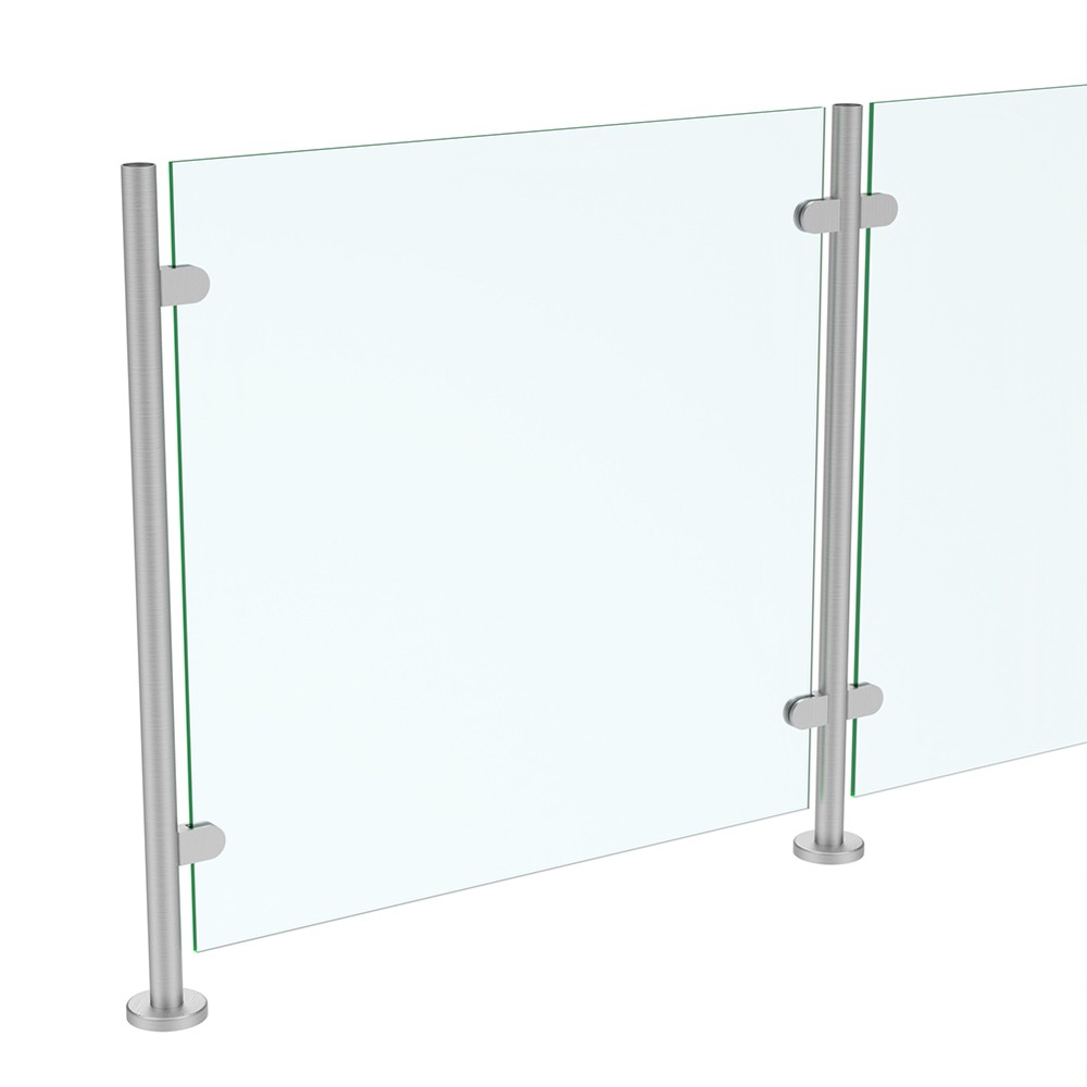 Contemplation Bolt down 48.3mm Post Includes 10mm Glass - 316 Satin Polish