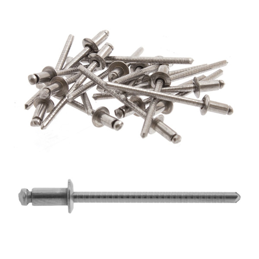 4.0mm Std Dome A2 Rivets S/S 304 Price per 100 - 6mm long