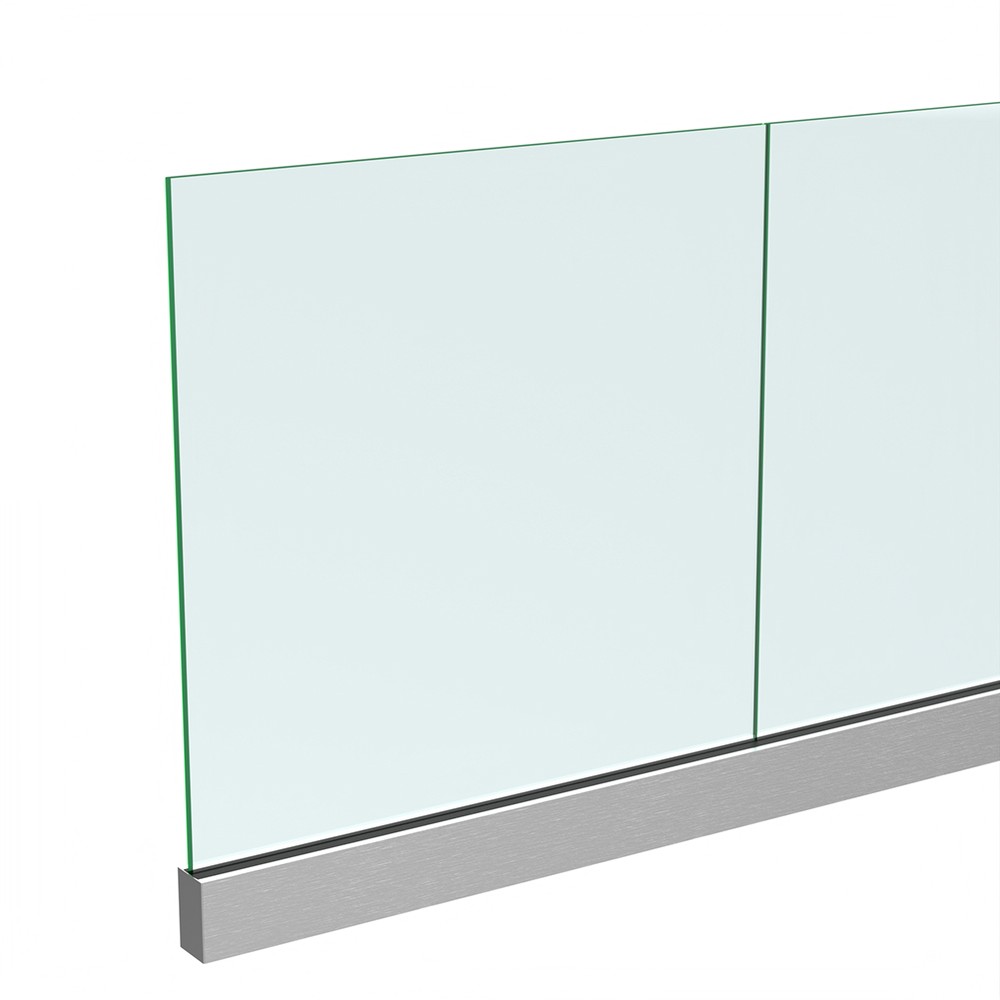 Anodised Base Duo Channel and Gasket - Includes 15mm Glass