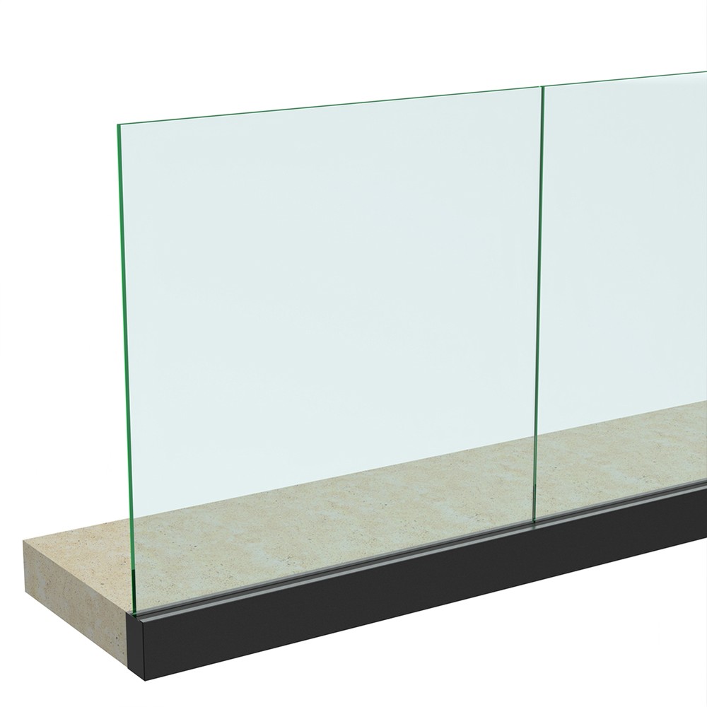 Black Side Duo Channel and Gasket - Includes 15mm Glass