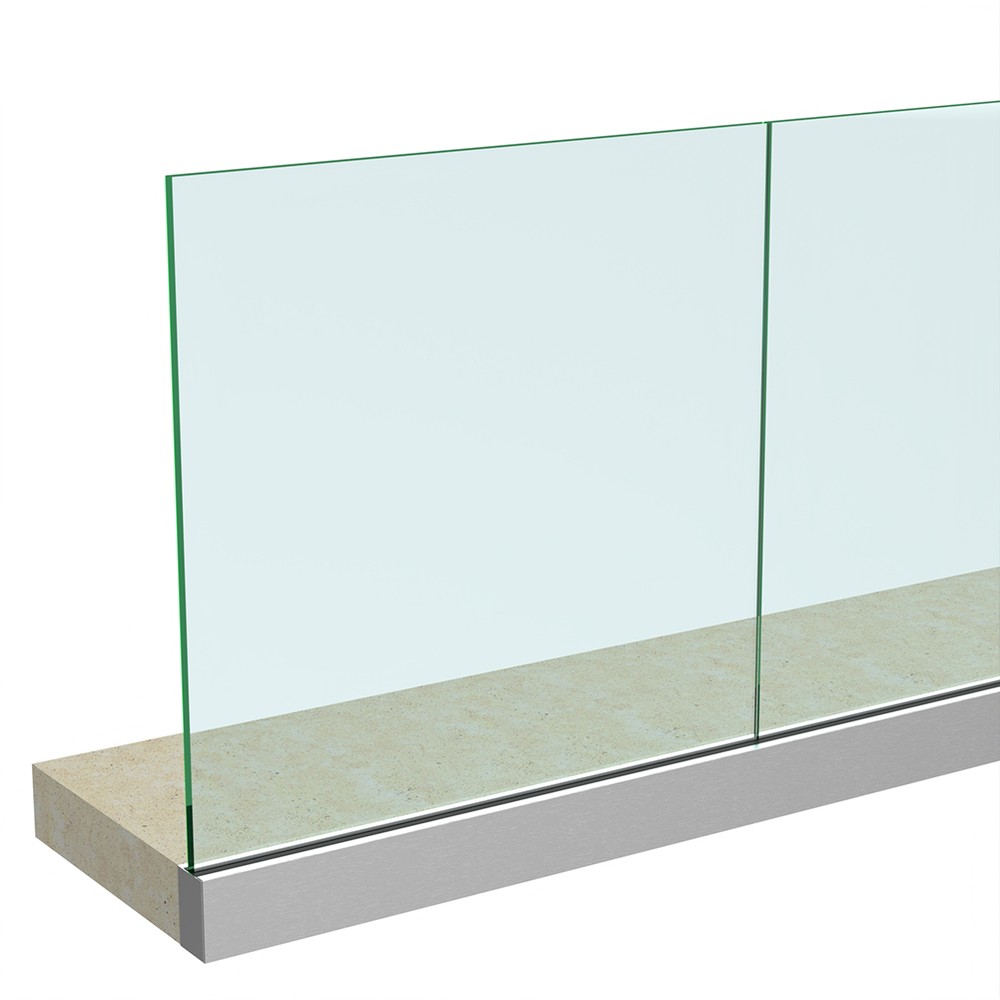 Anodised Side Duo Channel and Gasket - Includes 19mm Glass