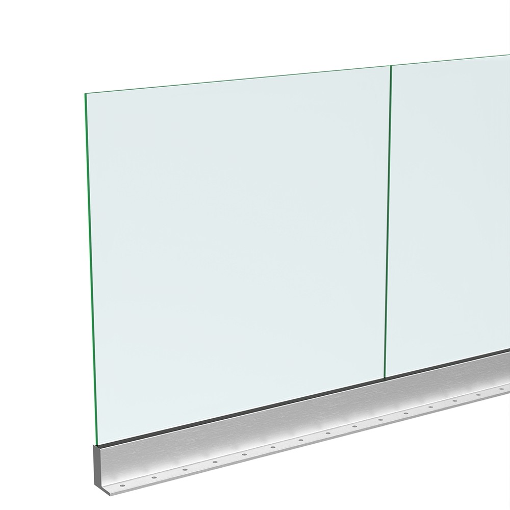 Anodised Base Pro-F Channel and Gasket - Includes 12mm Glass