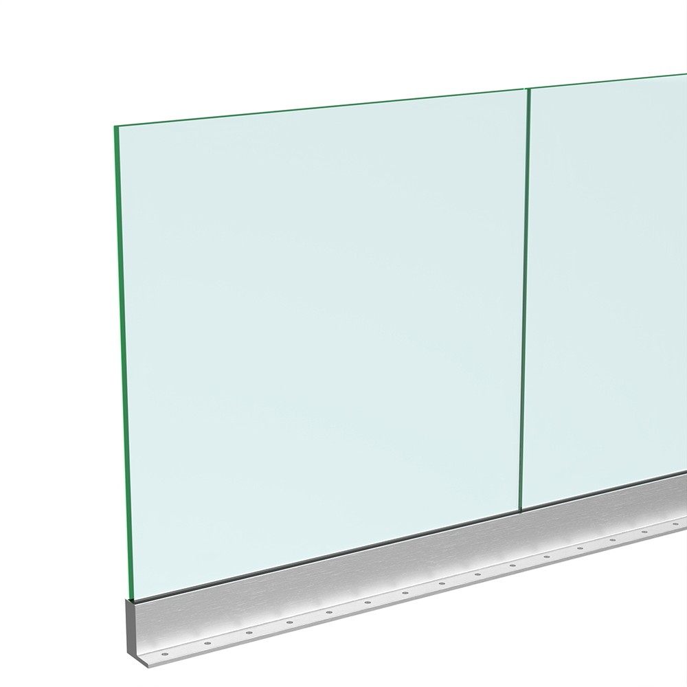 Anodised Base Pro-F Channel and Gasket - Includes 21.5mm Glass