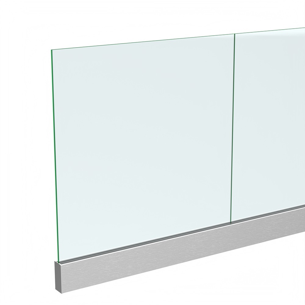Anodised Base 6020 Channel and Gasket - Includes 12mm Glass