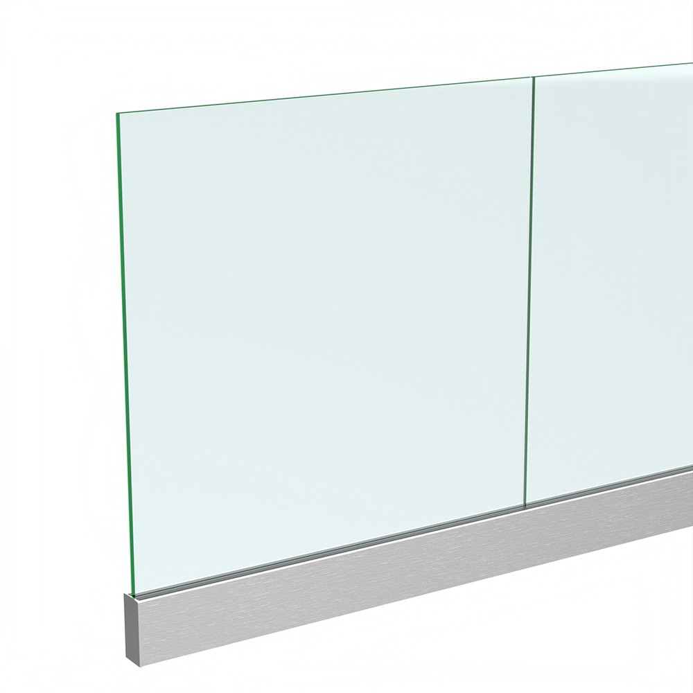 Anodised Base 6020 Channel and Gasket - Includes 15mm Glass