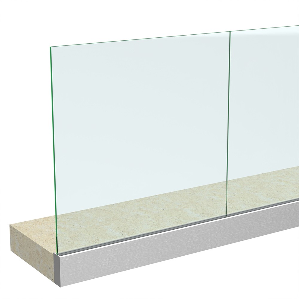 Anodised Side 6021 Channel and Gasket - Includes 12mm Glass