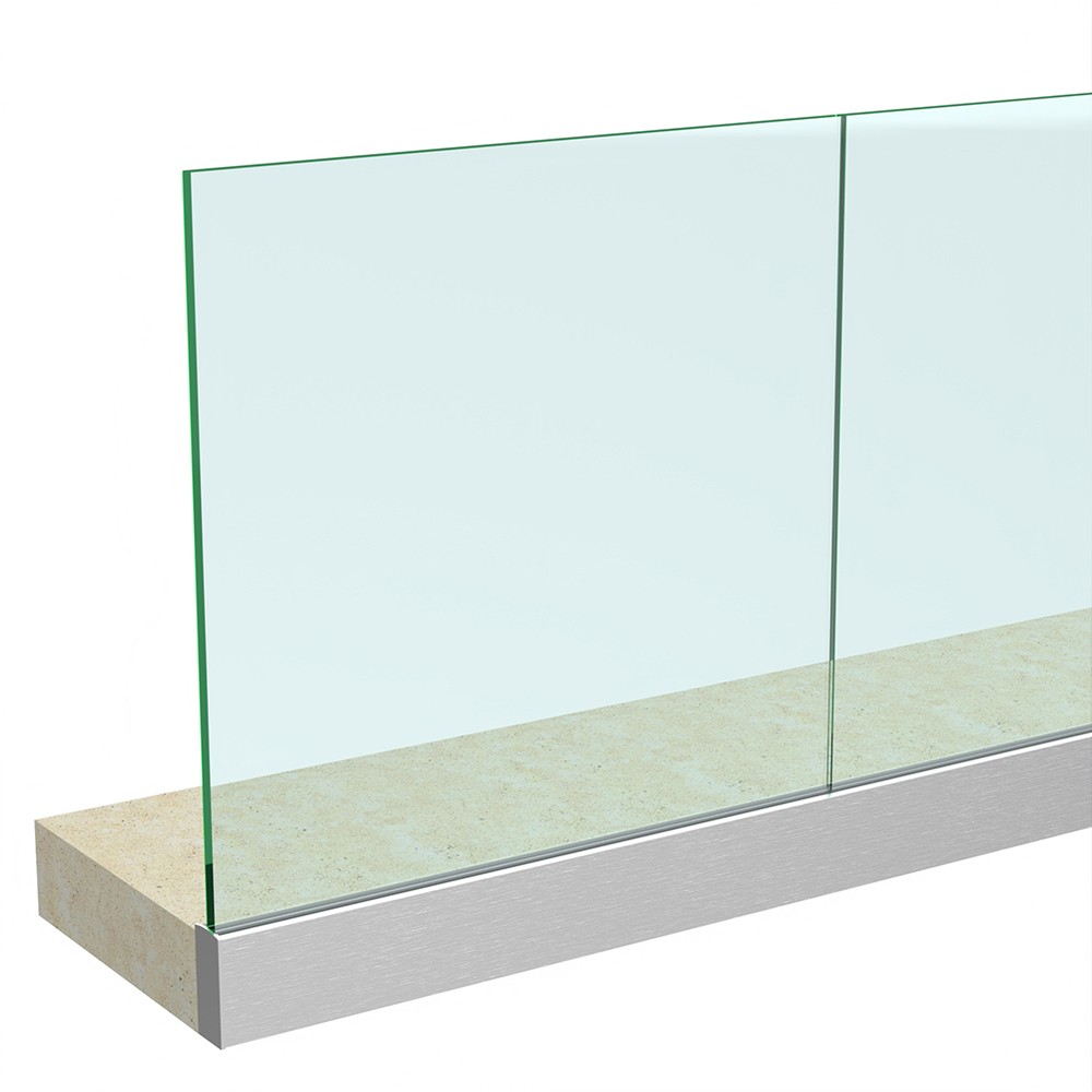 Anodised Side 6021 Channel and Gasket - Includes 21.5mm Glass