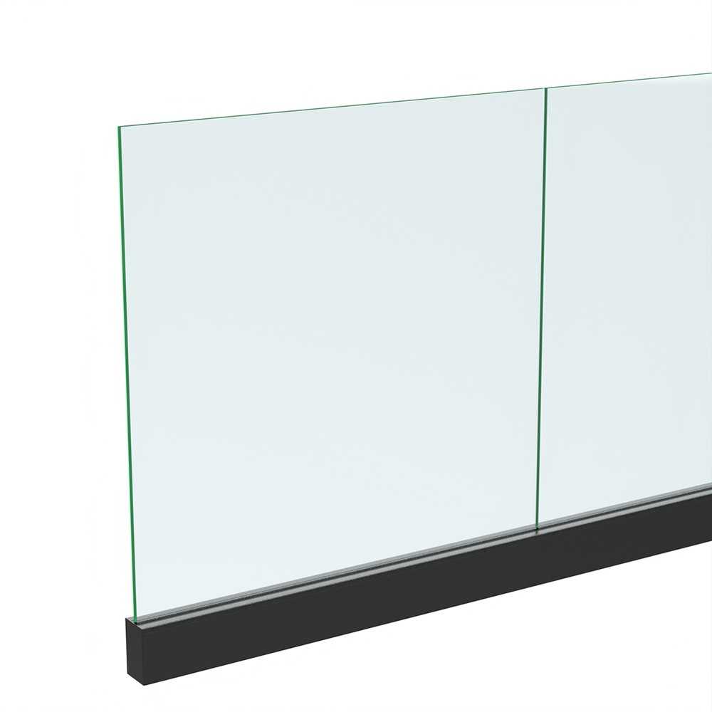 Black Base POSIglaze Channel and Gasket Includes 12mm Glass