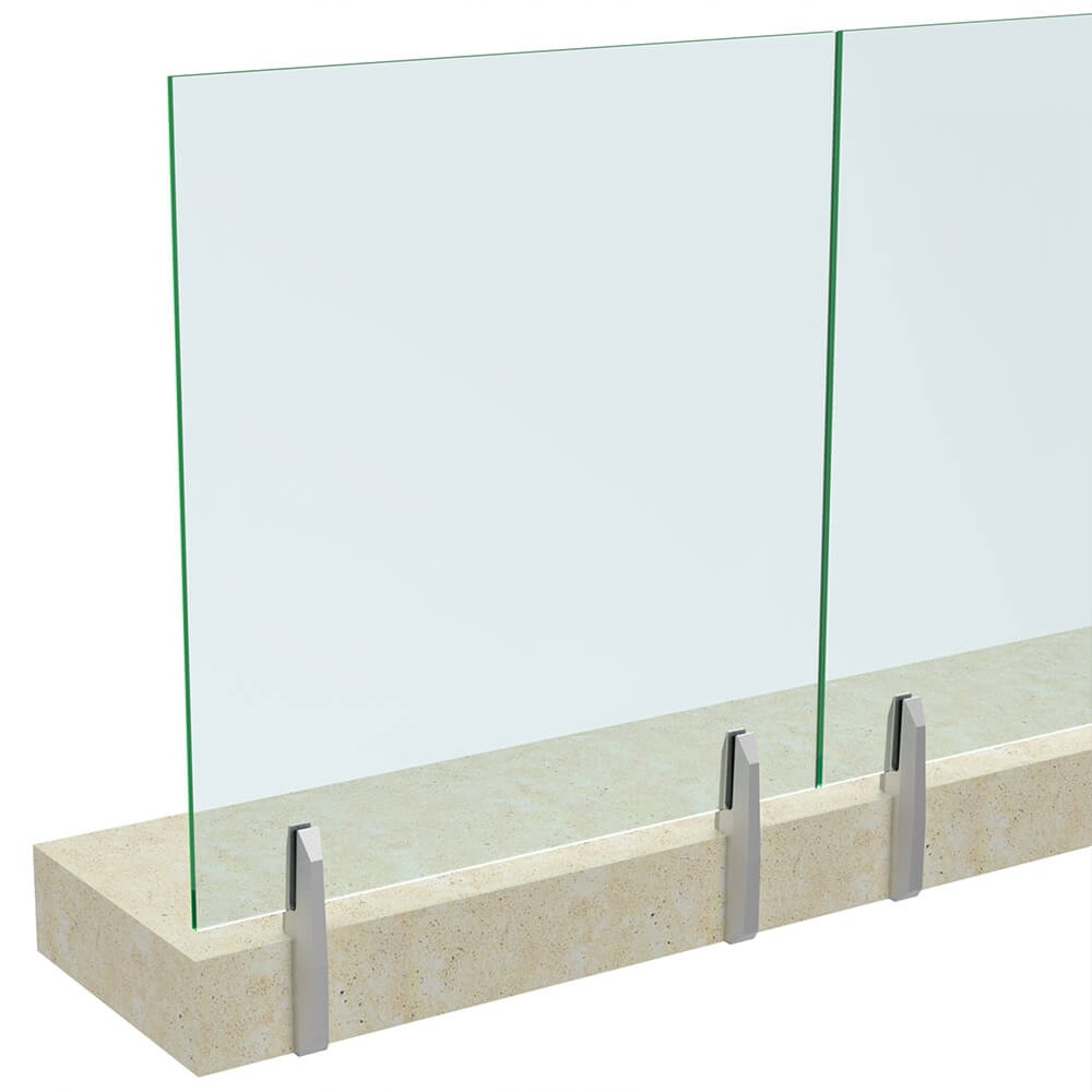 Edge Fix Tilt-Loc Spigot Duplex 2205 Includes 12mm Glass Satin